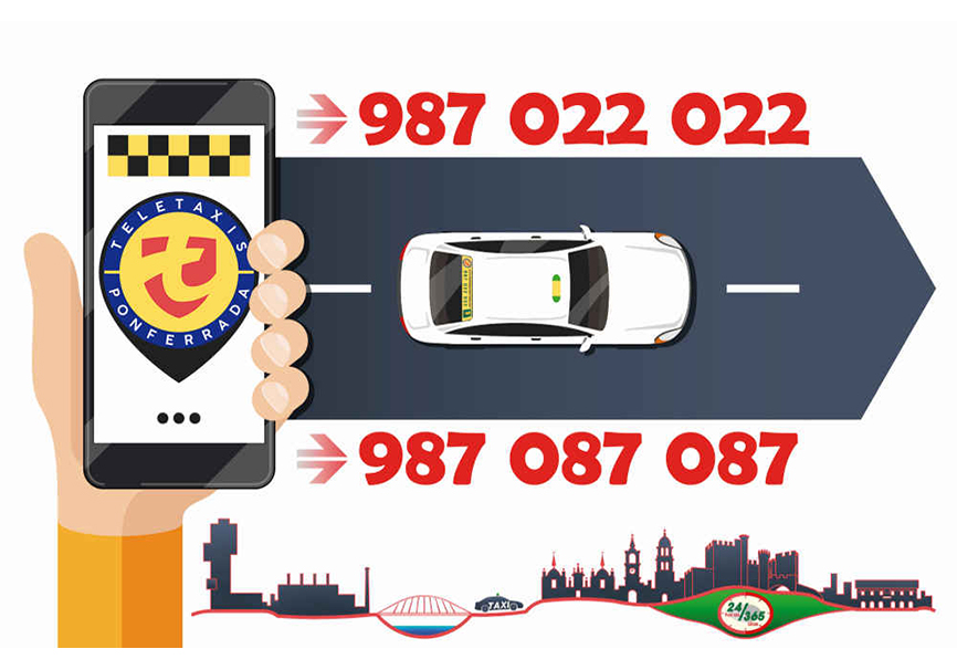 Números de teléfono de Teletaxis Ponferrada